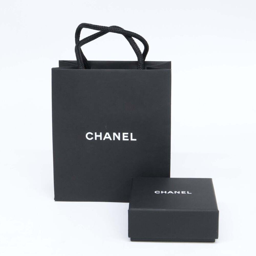 CHANEL Silver Logo Earrings - Picture 8 of 8